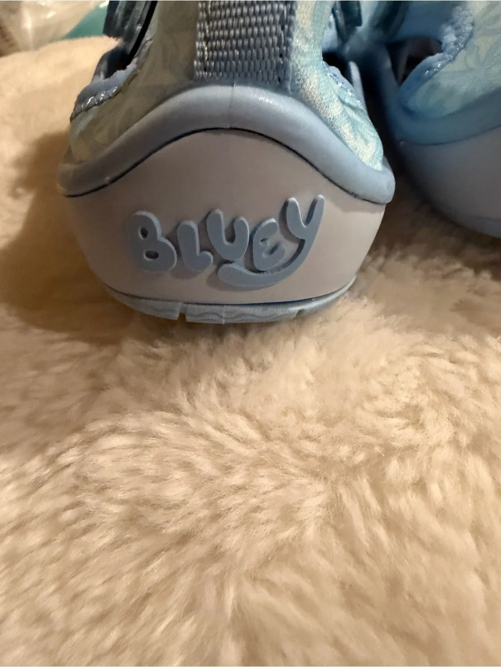 Disney Light Blue Kids Water Shoes with Bluey and Friends